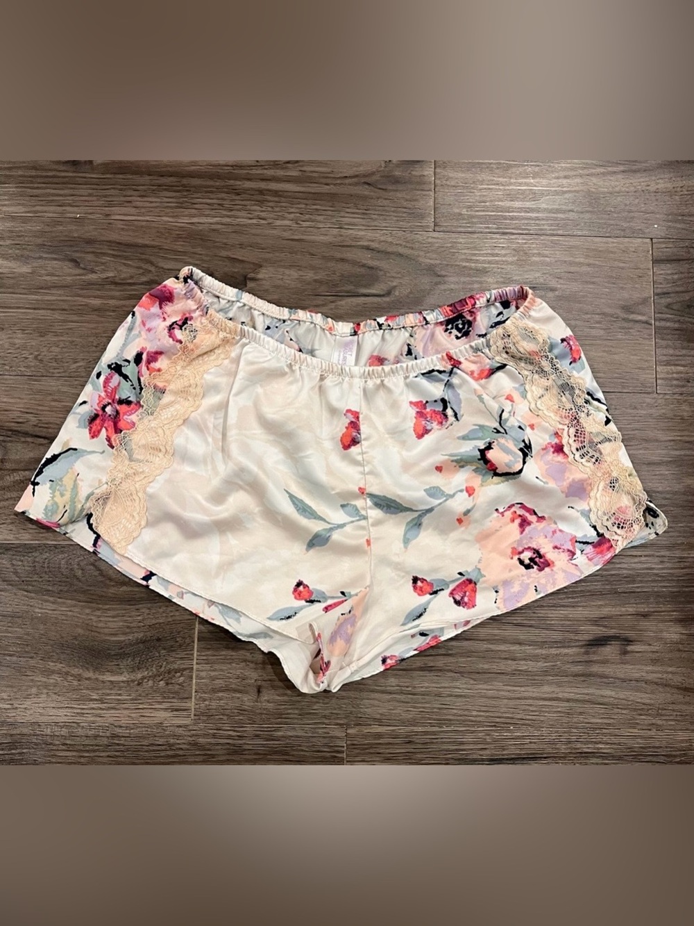 3/$11 Women’s Silky Floral Sleep Shorts with Lace
